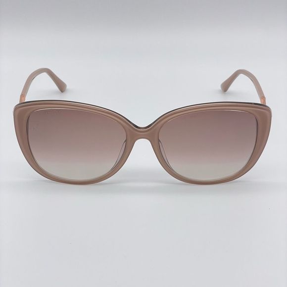 🎁BRAND NEW JIMMY CHOO ALY/F/S KON Nude Cat Eye Women Sunglasses🎁 - Picture 1 of 11
